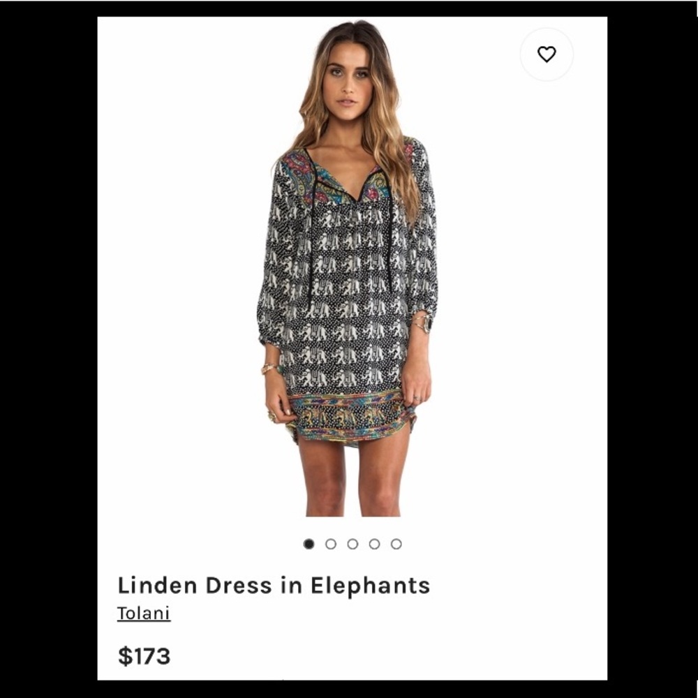 Tolani silk elephant dress